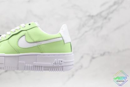 Nike Air Force 1 Pixel Neon Green swoosh