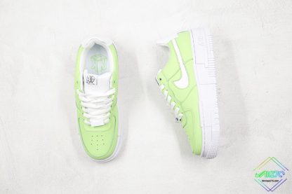 Nike Air Force 1 Pixel Neon Green tongue