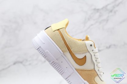 Nike Air Force 1 Pixel Sail Tan lateral swoosh