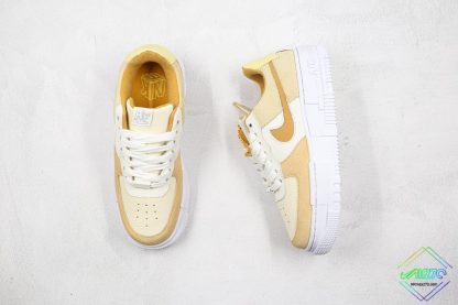 Nike Air Force 1 Pixel Sail Tan tongue