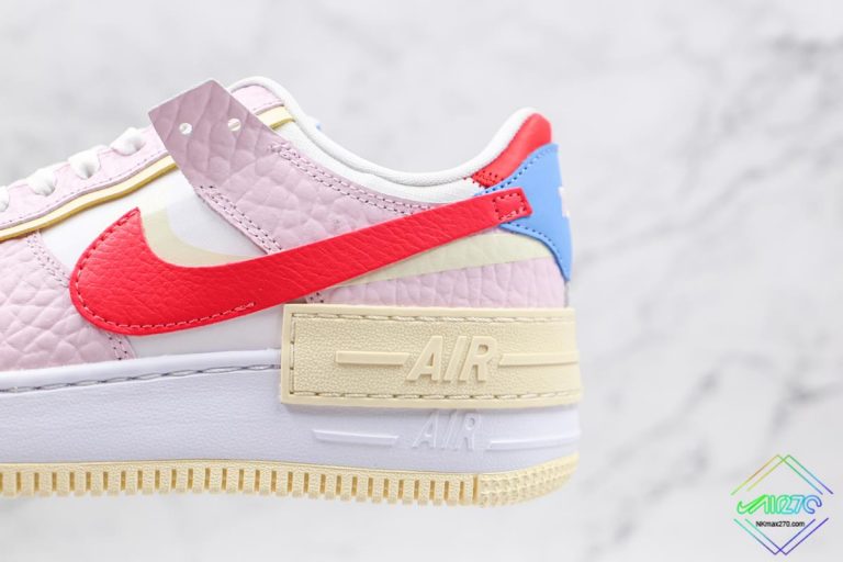 nike air force 1 shadow yellow and pink