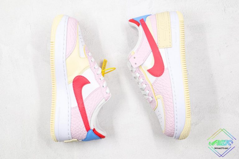 nike air force 1 shadow yellow and pink