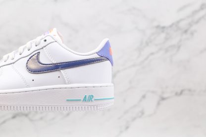 Nike Air Force 1 Sunset Branding close look