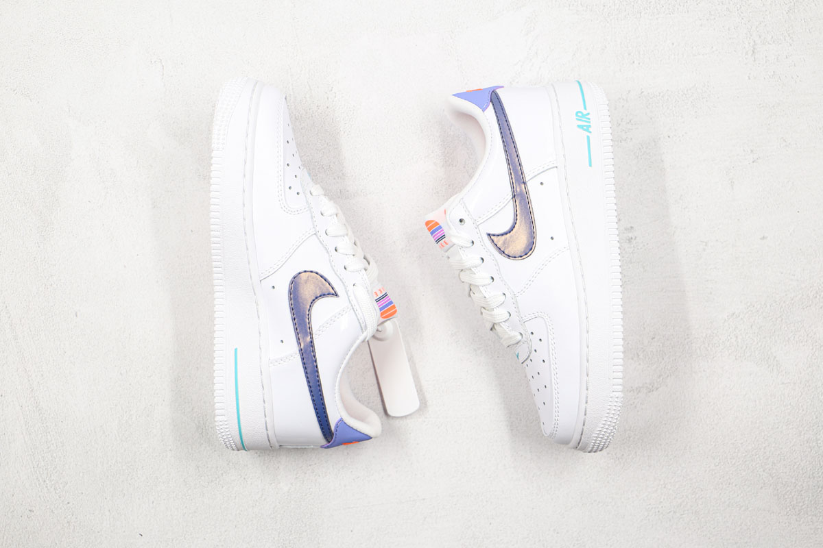 Nike Air Force 1 Sunset Branding White Dark Purple Dust