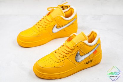 Off-White x Nike Air Force 1 University Gold overall