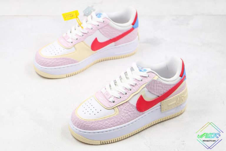 nike air force 1 shadow yellow and pink