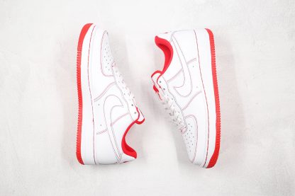 where to buy AF One Low 07 White University Red Contrast Stitch