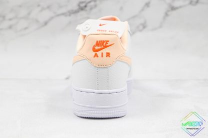 GS Air Force 1 White Hyper Crimson Tint orange