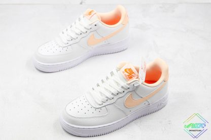 GS Air Force 1 White Hyper Crimson Tint overall