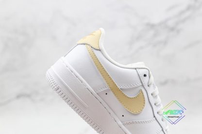 Nike Air Force 1 07 ESS White Gold lateral side
