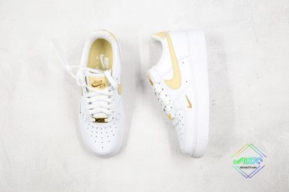 Nike Air Force 1 07 ESS White Gold tongue