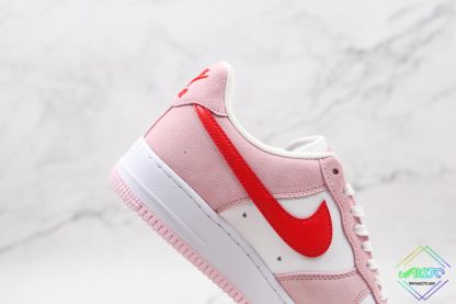 Nike Air Force 1 07 Valentine Day Love red swoosh