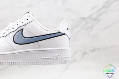 Nike Air Force 1 Blue Iridescent Swooshes medial side