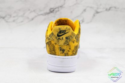 Nike Air Force 1 Low 07 Dark Sulfur Team Orange back heel