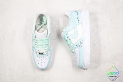 Nike Air Force 1 Low Baby Blue White tongue