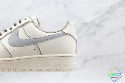 Nike Air Force 1 Low Beige 3M Reflective medial side