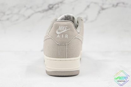 Nike Air Force 1 Low Canvas Grey heel