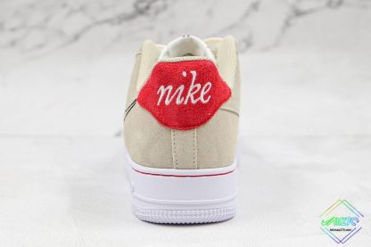 Nike Air Force 1 Low First Use Light Stone heel