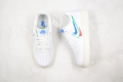 Nike Air Force 1 Low White Multi-Swoosh tongue