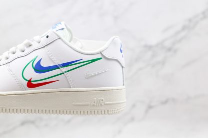 Nike Air Force 1 Low White lateral Multi-Swoosh