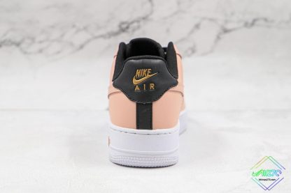 Nike Air Force 1 Particle Beige Gold heel