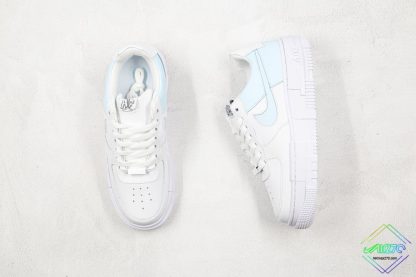 Nike Air Force 1 Pixel Low White Blue tongue