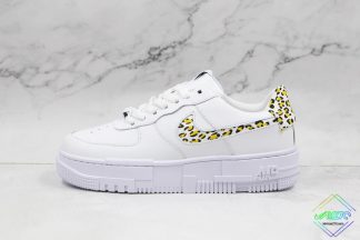 Nike Air Force 1 Pixel Neon Leopard Print