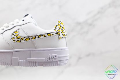 Nike Air Force 1 Pixel Neon Leopard Print yellow