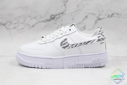 Nike Air Force 1 Pixel Zebra Print