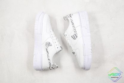 Nike Air Force 1 Pixel Zebra Print swoosh