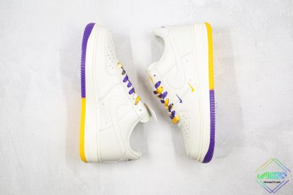 Nike Air Force 1 White Lakers Los Angeles Lateral side