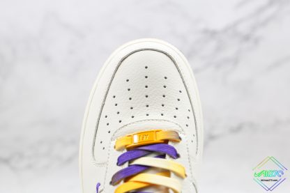 Nike Air Force 1 White Lakers Los Angeles vamp