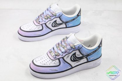 Nike Air Force Marshmallow Light Purple Blue overall