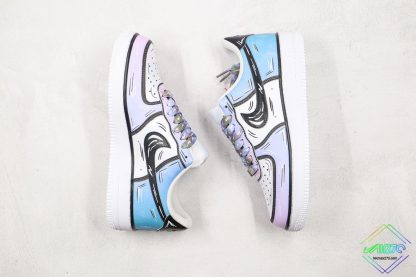 Nike Air Force Marshmallow Light Purple Blue swoosh