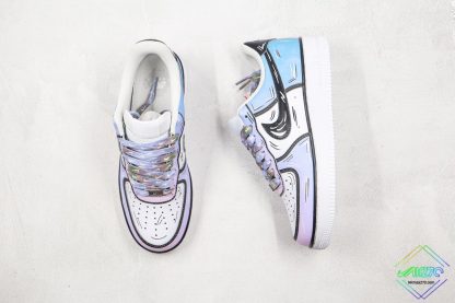 Nike Air Force Marshmallow Light Purple Blue tongue