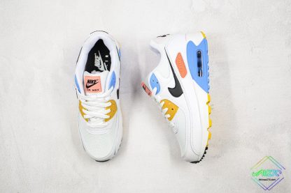 Nike Air Max 90 Pure Platinum Solar Flare tongue