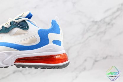 Nike Air Max React 270 White Blue Orange shoes