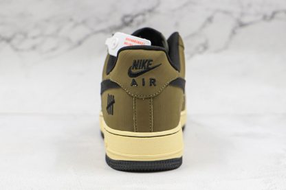 Undefeated x Nike Air Force 1 Low Ballistic Cargo Olive heel