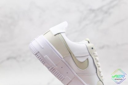 Women Nike Air Force 1 Pixel White Beige panling side