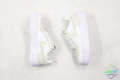 Women Nike Air Force 1 Pixel White Beige swoosh