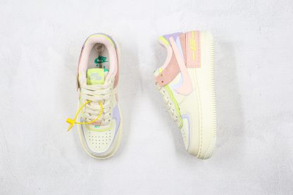 Womens Shoe Nike Air Force 1 Shadow Sail Pink tongue