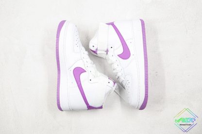 Air Force 1 High White Dark Orchid panling