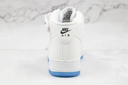 Air Force 1 Mid Nike White UV Reactive heel
