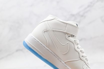 Air Force 1 Mid Nike White UV Reactive lateral side