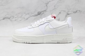 Nike AF1 Pixel Air Force 1 Summit White Red