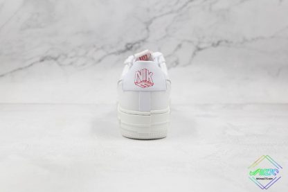 Nike AF1 Pixel Air Force 1 Summit White Red heel