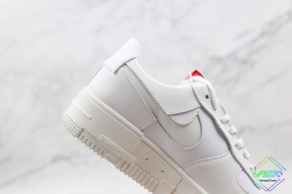 Nike AF1 Pixel Air Force 1 Summit White Red lateral side