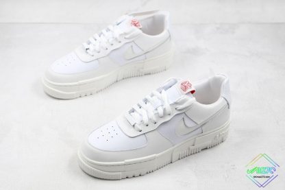 Nike AF1 Pixel Air Force 1 Summit White Red overall