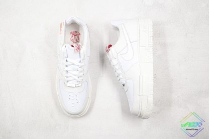 Nike AF1 Pixel Air Force 1 Summit White Red shoes