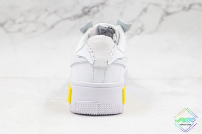 Nike Air Force 1 Fontanka White Photon Dust back heel